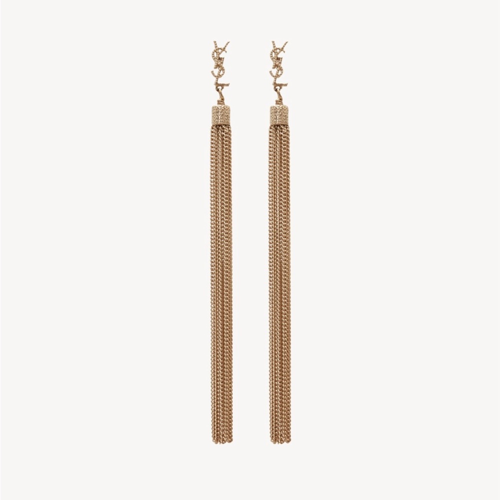Yves Saint Laurent Loulou Gold Dangle Earrings